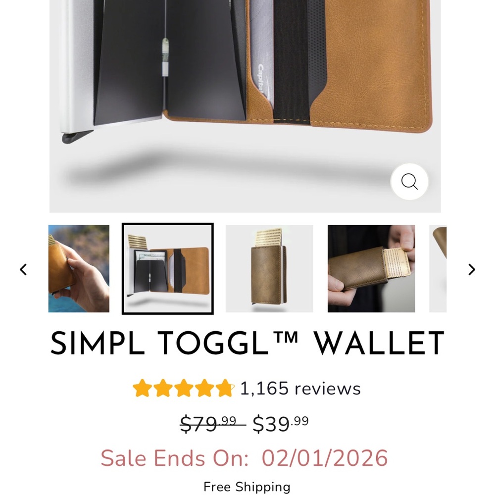 Wallet - Tan - Picture 3 of 5